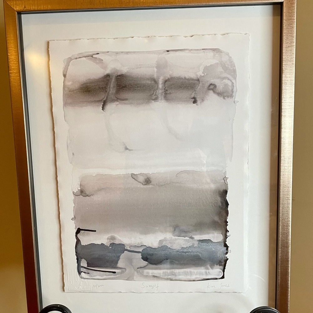 Numbered & Signed Watercolor Wall Hanging